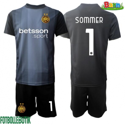 Inter Milan Yann Sommer #1 Målvakt Hemmaställ Barn 2025-26 Kortärmad (+ Korta byxor)
